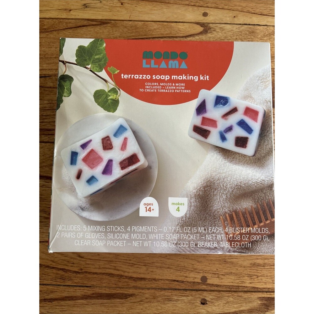 Mondo Llama Terrazzo Soap Making Kit Melt & Pour Glycerin Base
